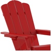 image:imageFlash Furniture Newport Adirondack Rocking Chair with Cup Holder Weather Resistant Poly Resin Adirondack Rocking Chair BrownRed