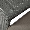 image:imageFlash Furniture Nico IndoorOutdoor Modular Loveseat Sofa Set Tempered Glass Top Table Comfortable Ottomans Versatile Sofa SetUps GrayNaturalBeige FabricGray Frame