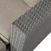 image:imageFlash Furniture Nico IndoorOutdoor Modular Loveseat Sofa Set Tempered Glass Top Table Comfortable Ottomans Versatile Sofa SetUps GrayNaturalBeige FabricGray Frame