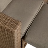 image:imageFlash Furniture Nico IndoorOutdoor Modular Loveseat Sofa Set Tempered Glass Top Table Comfortable Ottomans Versatile Sofa SetUps GrayNaturalGray FabricNatural Frame