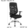 image:imageFlash Furniture Noreen High Back Black Mesh Executive Swivel Office Chair with Arms
