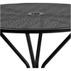 image:imageFlash Furniture Oia Commercial Grade 3525 Round Black IndoorOutdoor Steel Patio Table with Umbrella HoleBlack