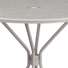 image:imageFlash Furniture Oia Commercial Grade 3525 Round Black IndoorOutdoor Steel Patio Table with Umbrella HoleLight Gray