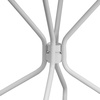 image:imageFlash Furniture Oia Commercial Grade 3525 Round Black IndoorOutdoor Steel Patio Table with Umbrella HoleWhite