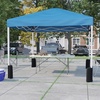 image:imageFlash Furniture Otis 8x8 White Pop Up Event Canopy Tent with Carry Bag and 6Foot BiFold Folding Table with Carrying Handle  Tailgate Tent SetBlue