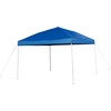 image:imageFlash Furniture Otis 8x8 White Pop Up Event Canopy Tent with Carry Bag and 6Foot BiFold Folding Table with Carrying Handle  Tailgate Tent SetBlue