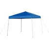 image:imageFlash Furniture Otis 8x8 White Pop Up Event Canopy Tent with Carry Bag and 6Foot BiFold Folding Table with Carrying Handle  Tailgate Tent SetBlue