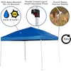 image:imageFlash Furniture Otis 8x8 White Pop Up Event Canopy Tent with Carry Bag and 6Foot BiFold Folding Table with Carrying Handle  Tailgate Tent SetBlue