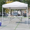 image:imageFlash Furniture Otis 8x8 White Pop Up Event Canopy Tent with Carry Bag and 6Foot BiFold Folding Table with Carrying Handle  Tailgate Tent SetWhite