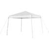 image:imageFlash Furniture Otis 8x8 White Pop Up Event Canopy Tent with Carry Bag and 6Foot BiFold Folding Table with Carrying Handle  Tailgate Tent SetWhite