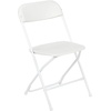 image:imageFlash Furniture Otis Portable TailgateEvent Tent Set  8x8 Blue Pop Up Canopy Tent 6Foot BiFold Table Set of 4 White Folding ChairsWhite