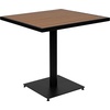 image:imageFlash Furniture Outdoor Patio Bistro Dining Table Set with 2 Chairs and Faux Teak Poly Slats5 Piece