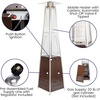 image:imageFlash Furniture Outdoor Patio Heater with Wheels  Bronze  42000 BTU  75 Feet Tall  Stainless Steel  For Residential and Commercial Use 90 High BronzeBronze