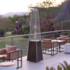 image:imageFlash Furniture Outdoor Patio Heater with Wheels  Bronze  42000 BTU  75 Feet Tall  Stainless Steel  For Residential and Commercial Use 90 High BronzeBronze