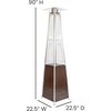 image:imageFlash Furniture Outdoor Patio Heater with Wheels  Bronze  42000 BTU  75 Feet Tall  Stainless Steel  For Residential and Commercial Use 90 High BronzeBronze