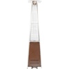 image:imageFlash Furniture Outdoor Patio Heater with Wheels  Bronze  42000 BTU  75 Feet Tall  Stainless Steel  For Residential and Commercial Use 90 High BronzeBronze