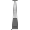 image:imageFlash Furniture Outdoor Patio Heater with Wheels  Bronze  42000 BTU  75 Feet Tall  Stainless Steel  For Residential and Commercial Use 90 High BronzeSlate Gray