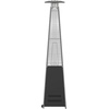 image:imageFlash Furniture Outdoor Patio Heater with Wheels  Silver  42000 BTU  75 Feet Tall  Stainless Steel  For Residential and Commercial UseBlack