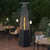 image:imageFlash Furniture Outdoor Patio Heater with Wheels  Silver  42000 BTU  75 Feet Tall  Stainless Steel  For Residential and Commercial UseBlack