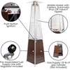 image:imageFlash Furniture Outdoor Patio Heater with Wheels  Silver  42000 BTU  75 Feet Tall  Stainless Steel  For Residential and Commercial UseBronze