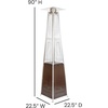 image:imageFlash Furniture Outdoor Patio Heater with Wheels  Silver  42000 BTU  75 Feet Tall  Stainless Steel  For Residential and Commercial UseBronze