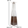 image:imageFlash Furniture Outdoor Patio Heater with Wheels  Silver  42000 BTU  75 Feet Tall  Stainless Steel  For Residential and Commercial UseBronze
