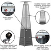 image:imageFlash Furniture Outdoor Patio Heater with Wheels  Silver  42000 BTU  75 Feet Tall  Stainless Steel  For Residential and Commercial UseSlate Gray