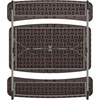 image:imageFlash Furniture Paige EasyFold Kids Outdoor Picnic Table and Benches  Commercial Grade Folding Plastic Play Table  Recommended for up to Age 5  BrownBrown