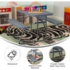 image:imageFlash Furniture Paige EasyFold Kids Outdoor Picnic Table and Benches  Commercial Grade Folding Plastic Play Table  Recommended for up to Age 5  BrownGrey