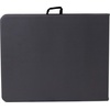 image:imageFlash Furniture Park Commercial Grade 6Foot BiFold Brown Rattan Plastic Folding TableDark Gray