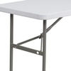 image:imageFlash Furniture Park Commercial Grade 6Foot BiFold Brown Rattan Plastic Folding TableGranite White