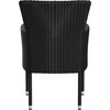 image:imageFlash Furniture Peregrine 7 Piece Outdoor Patio Dining Set  Space Saving Black Wicker Modular Chairs amp Cream CushionsNatural Finish Acacia Wood TableSeating for 6BlackGray