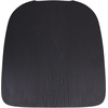 image:imageFlash Furniture Perry Set of 4 Poly Resin Wood Seat  Mint Polystyrene  Rounded Edges for Comfort  For Colorful Metal Chairs and Stools  IndoorOutdoorBlack