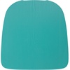 image:imageFlash Furniture Perry Set of 4 Poly Resin Wood Seat  Mint Polystyrene  Rounded Edges for Comfort  For Colorful Metal Chairs and Stools  IndoorOutdoorMint