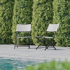 image:imageFlash Furniture Rouen Commercial Grade Folding Bistro Chairs IndoorOutdoor PE Rattan Back and Seat Black Steel Frames Set of 2 BlackWhiteBlackWhite