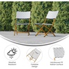 image:imageFlash Furniture Rouen Commercial Grade Folding Bistro Chairs IndoorOutdoor PE Rattan Back and Seat Black Steel Frames Set of 2 BlackWhiteNavyWhite