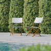 image:imageFlash Furniture Rouen Commercial Grade Folding Bistro Chairs IndoorOutdoor PE Rattan Back and Seat Black Steel Frames Set of 2 BlackWhiteNavyWhite