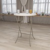 image:imageFlash Furniture Round Plastic Bar Height Folding Tables for Parties and Events 315 DiameterFolding Table  Folding Table  26Foot