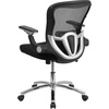 image:imageFlash Furniture Sam MidBack Black Mesh Executive Swivel Ergonomic Office Chair with Height Adjustable FlipUp Arms