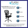 image:imageFlash Furniture Sam MidBack Black Mesh Multifunction Swivel Ergonomic Task Office Chair with Adjustable Arms