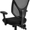 image:imageFlash Furniture Sam MidBack Black Mesh Multifunction Swivel Ergonomic Task Office Chair with Adjustable Arms