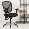image:imageFlash Furniture Sam MidBack Black Mesh Multifunction Swivel Ergonomic Task Office Chair with Adjustable Arms