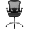 image:imageFlash Furniture Sam MidBack Transparent Black Mesh Executive Swivel Ergonomic Office Chair with SynchroTilt amp Height Adjustable FlipUp Arms
