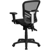image:imageFlash Furniture Sam MidBack Transparent Gray Mesh Multifunction Executive Swivel Ergonomic Office Chair with Adjustable ArmsBlack
