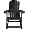 image:imageFlash Furniture Savannah Poly Resin Wood Adirondack Rocking Chair  All Weather Black Polystyrene  Stainless Steel Hardware  Set of 2Black