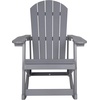 image:imageFlash Furniture Savannah Poly Resin Wood Adirondack Rocking Chair  All Weather Black Polystyrene  Stainless Steel Hardware  Set of 2Grey
