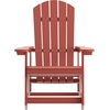image:imageFlash Furniture Savannah Poly Resin Wood Adirondack Rocking Chair  All Weather Black Polystyrene  Stainless Steel Hardware  Set of 2Red