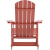 image:imageFlash Furniture Savannah Poly Resin Wood Adirondack Rocking Chair  All Weather Black Polystyrene  Stainless Steel Hardware  Set of 2Red