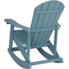 image:imageFlash Furniture Savannah Poly Resin Wood Adirondack Rocking Chair  All Weather Black Polystyrene  Stainless Steel Hardware  Set of 2Sea Foam