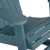 image:imageFlash Furniture Savannah Poly Resin Wood Adirondack Rocking Chair  All Weather Black Polystyrene  Stainless Steel Hardware  Set of 2Sea Foam